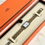 絕版古董錶 Hermes Croisiere二手男女裝金屬錶帶 手錶 腕錶 中古