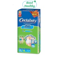 Certainty Superpants เซอร์เทนตี้ กางเกงผ้าอ้อมผู้ใหญ่ ผ้าอ้อมผู้ใหญ่ ขนาด XXL ใหญ่พิเศษ จำนวน 14 ชิ้