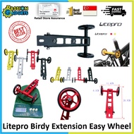 Litepro Extension Easy Wheel Ezwheel Rear Rack for Litepro and Birdy Bike Accessories Parts Cycle Cy