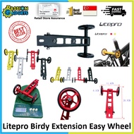 Litepro Extension Easy Wheel Ezwheel Rear Rack for Litepro and Birdy Bike Accessories Parts Cycle Cycling Small