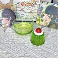 Soda Pudding Photo Props Japanese Style Christmas Gifts Celebration Honeydew Melon Soda Showa Style 