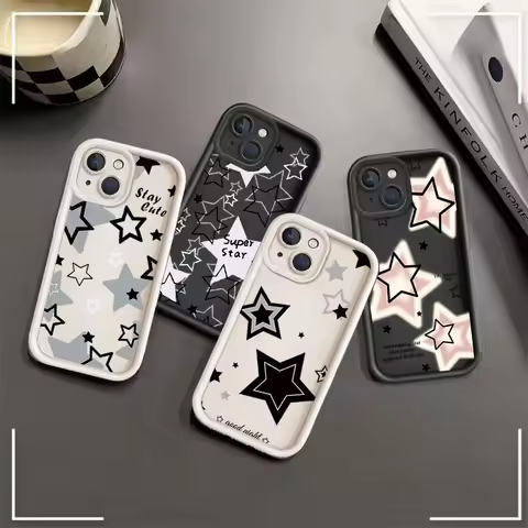 Cute Stars Phone Case For OPPO A5X A5 A3 PRO A3X A60 A18 A16 A17 A79 A15 A35 A55 A78 A55 A72 A98 A74