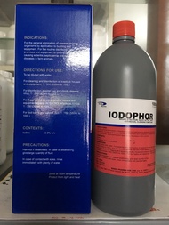 Iodophor (1 lít) sát trùng phổ rộng hoạt động mạnh an toàn - chỉ dùng trong thú y