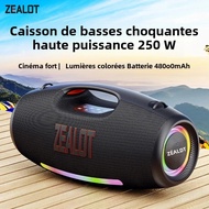 Zealot-S89 Pembesar Suara Bluetooth Mudah Alih 250W StormBox Letupan Pembesar Suara Wayarles Luaran 
