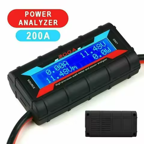 200A LCD Digital High Precision Ampere Watt Meter RC Battery Solar Analysis Instrument