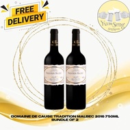 Domaine De Cause Tradition Malbec 2016 750ML (Bundle of 2)