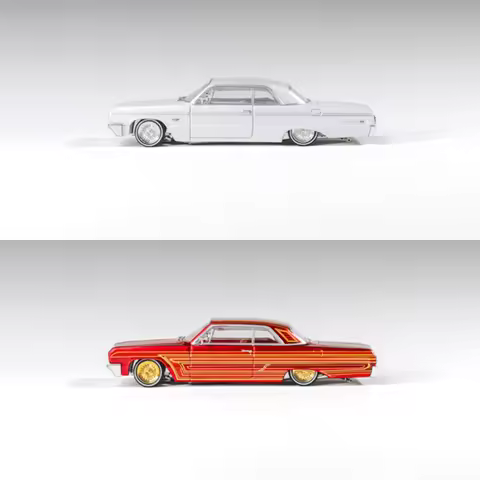 97M 1:64 Corona Impala SS 1964 LowRider / Coupe DeVille Die-Cast Car Models Gifts