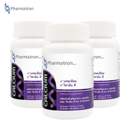[แพ็ค 3 ขวด สุดคุ้ม] Calcium plus Vitamin D Pharmatron แคลเซียม พลัส วิตามินดี ฟาร์มาตรอน 30 เม็ด x 1,500 mg. แคลเซียมพลัส