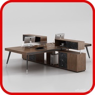 Double-Sided Creative Person Combination Desk Staff Four Office Computer 4 Staff Opposite Table Chai