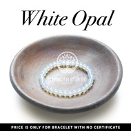 Natural White Opal Crystal Stone Bracelet