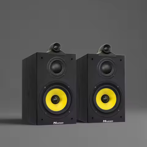 140W High-Power Speaker 6.5-inch Three-Way Bookshelf Speaker 8Ω Hifi Fever Sound Box 2.0 Passive Aud