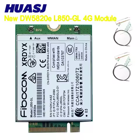 HUASJ DW5820e L850-GL LTE 4G Card Module For Dell laptop 3500 5400 5420 7400