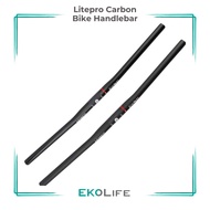 Litepro Carbon Bike Handlebar 25.4mm - Lightweight Carbon Fiber Bar for Folding Bikes & Road Bikes