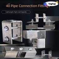 INNEW Square Tube Connector, 40*40mm solderless Pipe Fixed Joint,  Fixed Pipe Clamp galvanizing carb
