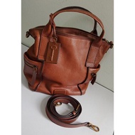 Fossil Emerson Satchel Medium Brown
