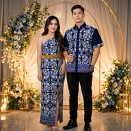 DRESS BORNEO SET COUPLE PREMIUM DEWASA CORAK SABAH / SARAWAK