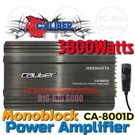 CALIBER Monoblock Amp 3800Watts 1 CH Channel Car Power Amp Amplifier CA-8001D / CA-8000.1i Suitable 