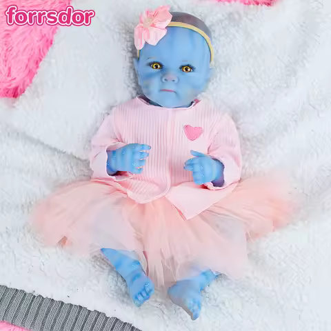 18inch Avatar Reborn Baby Dolls Silicone Full Body Realistic Newborn Dolls Soft Touch with Visible V