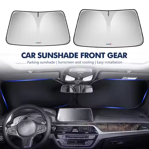 For BMW Car Logo Front Window Sunshades Cover Windshield Sun Visor Shade Protector 1 3 5 Series X1 X
