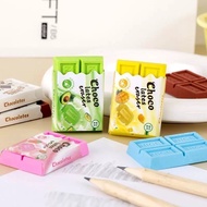 48pcs Simulated chocolate shaped cartoon eraser Pencil eraser lootbag
