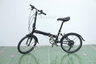 จักรยานพับได้ญี่ปุ่น - ล้อ 20 นิ้ว - มีเกียร์ - อลูมิเนียม - Mobilly - สีดำ [จักรยานมือสอง]