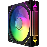ARGB FAN Prism GEN4 PRO /  White 5V 3Pin PWM 12CM Casing Fan - 4PIN PWM + 3PIN ARGB PC Case Fan