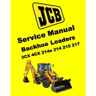 JCB BACKHOE LOADERS 3CX 4CX 214e 214 215 217 SERVICE WORKSHOP MANUAL