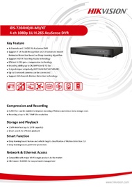 เครื่องบันทึกภาพ 4 ช่อง HIKVISION รุ่น iDS-7204HQHI-M1/XT(STD) พร้อมกล้อง 4ตัว