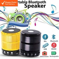 Wireless Bluetooth Speaker Portable Bluetooth USB Drive TF Card Aux Input Speaker (Black)