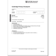 Year 6 | Year 9 | Cambridge Checkpoint Apr 2025| English | Science | Maths