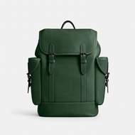 (Ready New) Hitch Backpack In natural Grain Leather Hunter Green