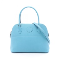 【二手】愛馬仕 HERMES 手提包 Bolide 27 藍色 Nord 小牛皮（牛皮） Bolide 27 藍色 Nord 女士二手 A