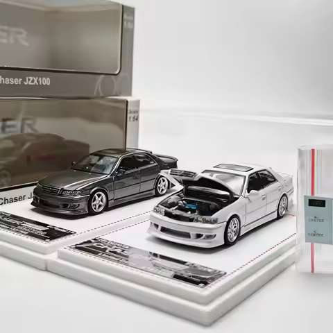 Model one 1:64 JZX100 MK6 Chaser Model 1 Openable Hood Alloy Car Model