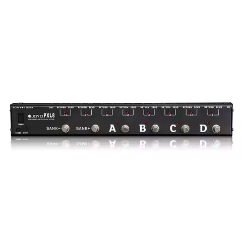 JOYO PXL8 Foot Pedal Controller 8 Group FX Loop 32 Effects Combinations True Bypass Guitar Effect Pe