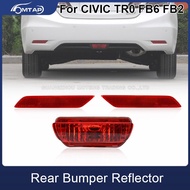 MTAP Rear Bumper Reflector Fog Light Lamp For HONDA CIVIC TR0 2014 2015 FB2 FB6 Rear Folight