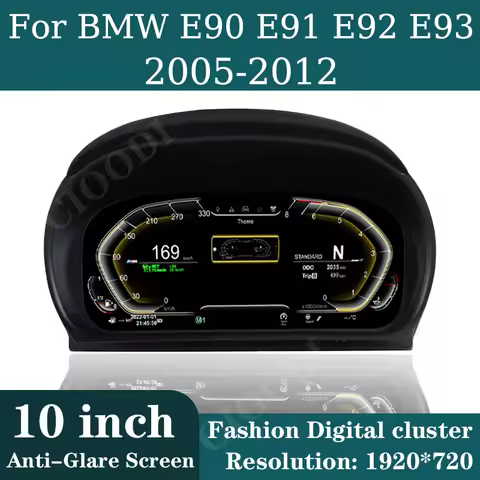1920*720 Auto Lcd Dashboard For BMW 3 Series E90 E91 E92 2005 6 7 8 9 10 11 12 Years Paneel Virtuele