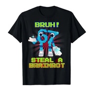 Bruh 67 Six Seven 6-7 T-shirt Meme Lucu untuk Lelaki Wanita 100% Kapas T-Shirt Lengan Pendek
