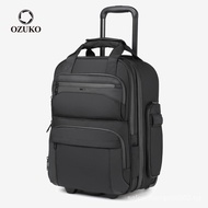 +++OZUKO Large Capacity Trolley Backpack 2 Wheels Waterproof Business Laptop Travel Luggage