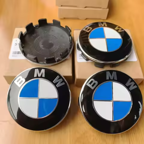 For BMW GROUP 4pcs 56mm/68mm Car Wheel Hub Center Cover Replacement Parts, Suitable X5F25 F36 X5F15 