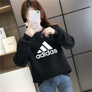 [AMYGO] ADIDAS Sweatshirt Woman Lengan Panjang Muslimah Baju Perempuan Women Wanita Blaus Ladies Outerwear