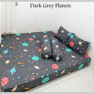 Sprei Fitted Karet Sprei Abstrak Moon Galaxy Sprei Motif Planet Sprei Rasi Bintang Sprei Motif Astro