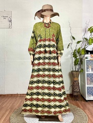 RESTOCK! Baju Muslimah Aleena Gamis Jumbo XL Adem Rayon Batik Cap Terbaru Terlaris 2025