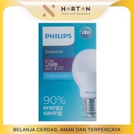 Lampu Bohlam Philips LED Essential 5 Watt (bulb putih)