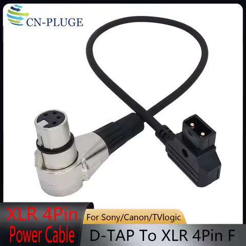 DTAP to XLR 4Pin Female For SONY Venice/F55/F5/Canon C500 C400 Camera/Blackmagic Camera /Tvlogic Mon