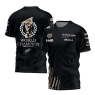 2023 Latest New Hot Men's Red Bull Racing F1 Team T-Shirt. 3D Printing Tag Heuer Mobil Sports Racing