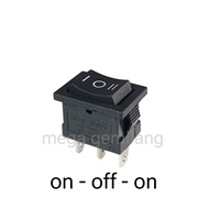 On-off-on switch box switch/ small black on-off rocker switch/ suis on off