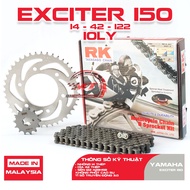 RK Exciter 150, Fz 150 chain sprocket, 10mm chain