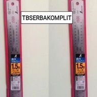 Ruler Mistar besi SS Metric scale Mili 13056 shinwa 1500mm 1500 mm ori