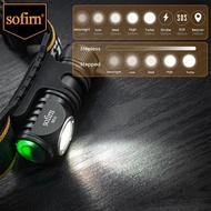SOFIRN HS10 Headlamp 90CRI LED 1100lm USB C Rechargeable 16340 Mini Flashlight  with Magnet Tail Cap