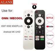 ALANK Suitable for ONN/MECOOL TV box Set-Top Box Remote Control, (Support Voice Function) Compatible